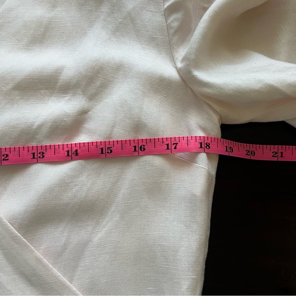 Club Monaco Light Pink Linen Blend Wrap Around Dress.  Size 8 - Picture 11 of 16